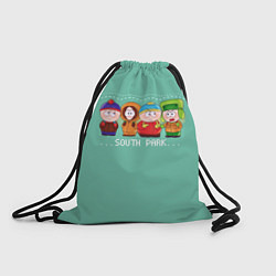 Рюкзак-мешок South Park - Южный парк Кенни, Кайл, Эрик и Стэн, цвет: 3D-принт