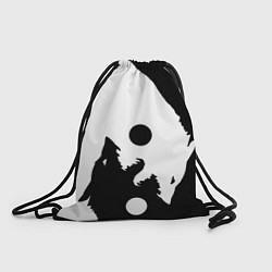 Рюкзак-мешок Волки Инь и Янь Добро и Зло, цвет: 3D-принт