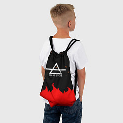 Рюкзак-мешок 30 Seconds to Mars - Fire, цвет: 3D-принт — фото 2