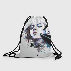 Рюкзак-мешок Искусство акварелью девушка, цвет: 3D-принт
