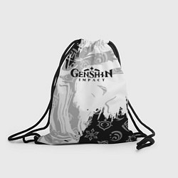 Рюкзак-мешок Genshin Impact электро стихия, цвет: 3D-принт