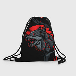 Рюкзак-мешок Дикий волк на закате, цвет: 3D-принт