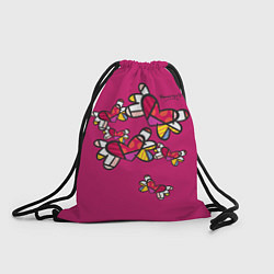Рюкзак-мешок Romero Britto - flying hearts, цвет: 3D-принт