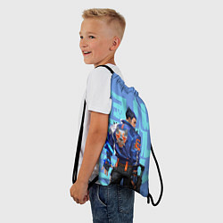 Рюкзак-мешок Юру спиной, цвет: 3D-принт — фото 2