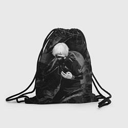 Рюкзак-мешок Токийский Гуль Канеки Кен ЧБ, цвет: 3D-принт
