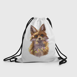 Рюкзак-мешок Fox with a garland, цвет: 3D-принт