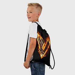 Рюкзак-мешок Викинги: Вальхалла, логотип, цвет: 3D-принт — фото 2