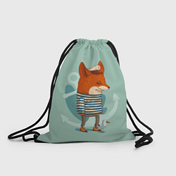 Рюкзак-мешок Лис-моряк, цвет: 3D-принт