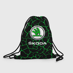 Рюкзак-мешок Skoda трещины, цвет: 3D-принт