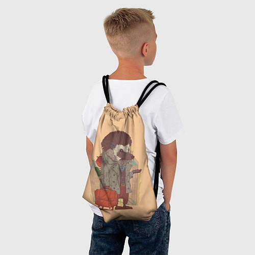 Мешок для обуви Городской ёж / 3D-принт – фото 4