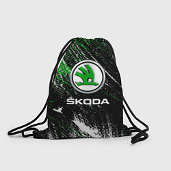 Рюкзак-мешок Skoda: Потёртости, цвет: 3D-принт