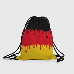 Рюкзак-мешок Флаг Германии потёки, цвет: 3D-принт