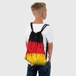 Рюкзак-мешок Флаг Германии потёки, цвет: 3D-принт — фото 2