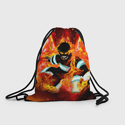 Рюкзак-мешок Пламенная Бригада Пожарных Shinra Kusakabe, цвет: 3D-принт