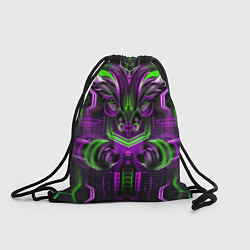 Рюкзак-мешок Бык НЕОН, цвет: 3D-принт