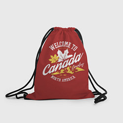 Рюкзак-мешок Канада Canada, цвет: 3D-принт