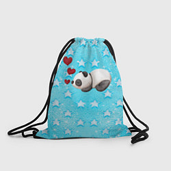 Рюкзак-мешок Сонная милая панда, цвет: 3D-принт