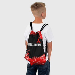 Рюкзак-мешок Mitsubishi размытые штрихи, цвет: 3D-принт — фото 2