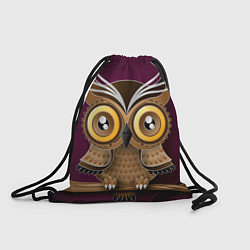 Рюкзак-мешок Сказочная совушка, цвет: 3D-принт