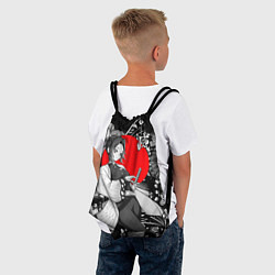 Рюкзак-мешок Шинобу Кочо - бабочка, цвет: 3D-принт — фото 2
