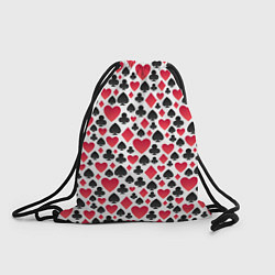 Рюкзак-мешок Картёжник масти, цвет: 3D-принт