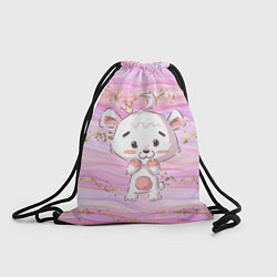 Рюкзак-мешок Маленький медвежонок с короной, цвет: 3D-принт
