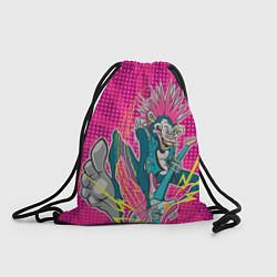 Рюкзак-мешок Крейзи-рок-обезьяна, цвет: 3D-принт