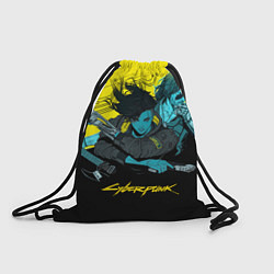 Рюкзак-мешок Ви и Джонни Cyberpunk 2077 Vi johnny, цвет: 3D-принт