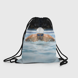 Рюкзак-мешок Плавание Пловец, цвет: 3D-принт