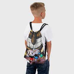 Рюкзак-мешок Круговая оборона Cuphead, цвет: 3D-принт — фото 2