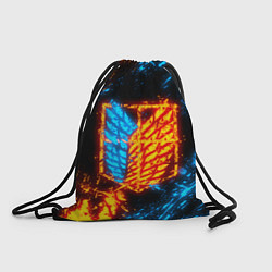 Рюкзак-мешок АТАКА ТИТАНОВ БИТВА ОГНЕЙ ATTACK ON TITAN FIRE, цвет: 3D-принт