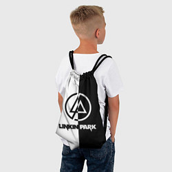 Рюкзак-мешок Linkin Park ЧБ, цвет: 3D-принт — фото 2