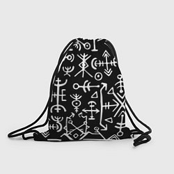 Рюкзак-мешок Древние руны Паттерн, цвет: 3D-принт
