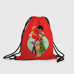 Рюкзак-мешок Объятия Луффи чиби Ван Пис, цвет: 3D-принт