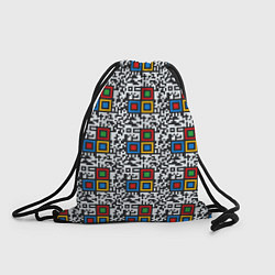 Рюкзак-мешок QR код - паттерн, цвет: 3D-принт