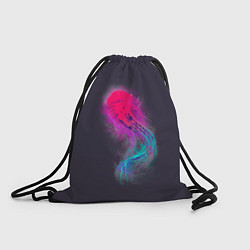 Рюкзак-мешок Медуза Градиент Неон, цвет: 3D-принт