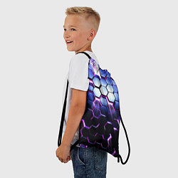 Рюкзак-мешок Соты - 3d, цвет: 3D-принт — фото 2