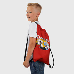 Рюкзак-мешок Cuphead and Mugman Gamers, цвет: 3D-принт — фото 2