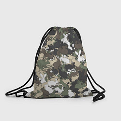 Рюкзак-мешок Камуфляж с кроликами, цвет: 3D-принт