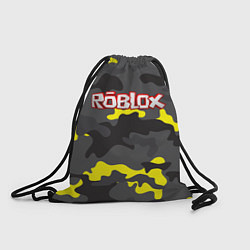 Рюкзак-мешок Roblox Камуфляж Жёлто-Серый, цвет: 3D-принт