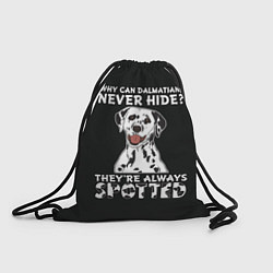 Рюкзак-мешок Собака Далматинец, цвет: 3D-принт