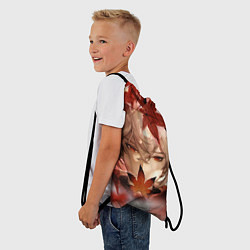 Рюкзак-мешок Кадзуха и кленовые листья, цвет: 3D-принт — фото 2