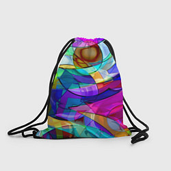 Рюкзак-мешок Геометрический паттерн Абстракция, цвет: 3D-принт