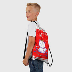 Рюкзак-мешок Настя КОШКА Краски, цвет: 3D-принт — фото 2