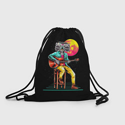 Рюкзак-мешок РОБОТ МАГНИТОФОН, цвет: 3D-принт