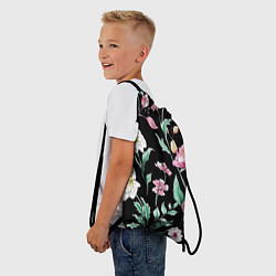 Рюкзак-мешок Цветы Нарисованные от Руки, цвет: 3D-принт — фото 2
