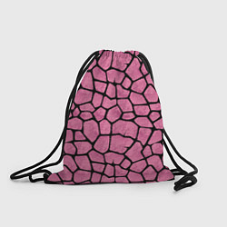 Рюкзак-мешок Шерсть розового жирафа, цвет: 3D-принт