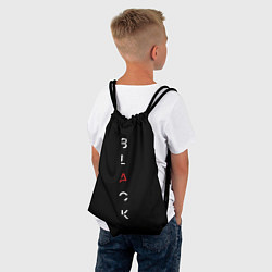 Рюкзак-мешок Чёрный BLACK, цвет: 3D-принт — фото 2