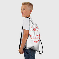 Рюкзак-мешок Злобный смех, цвет: 3D-принт — фото 2