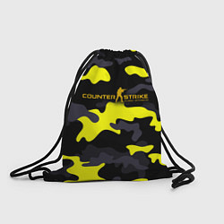 Рюкзак-мешок Counter-Strike Global Offensive Камуфляж Чёрно-Жёл, цвет: 3D-принт